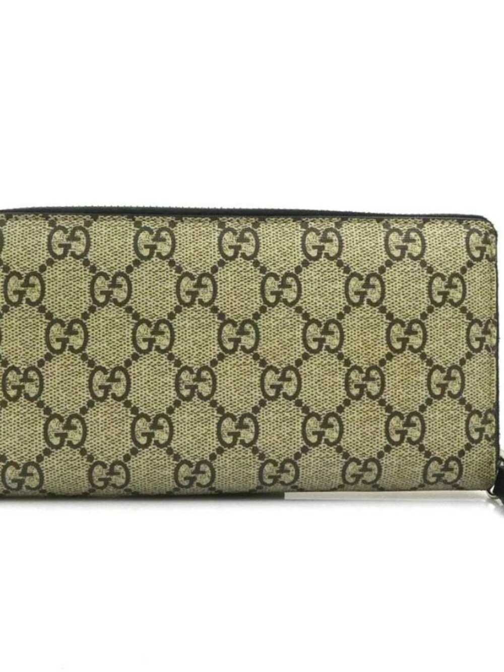 GUCCI GG Supreme Zip Around Long Wallet Brown/Multicolor PVC - Picture 2 of 12